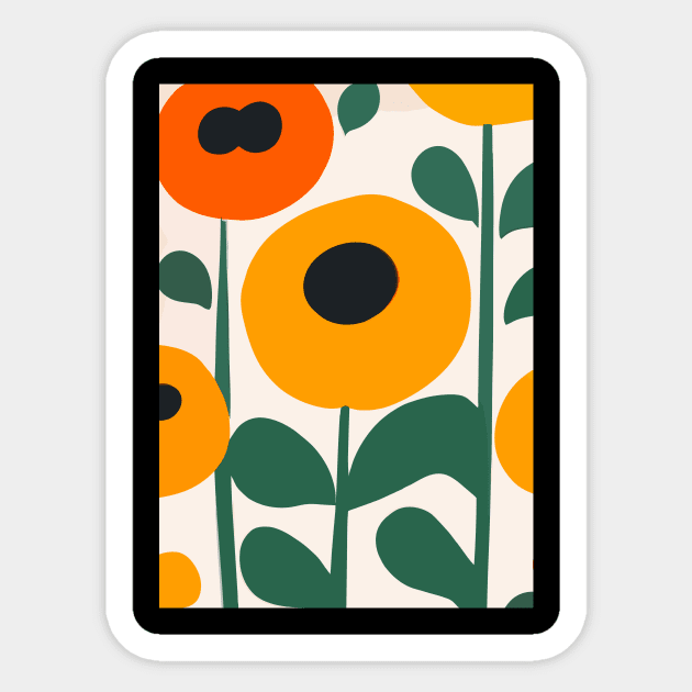 Sunflower Forms Sticker by maxcode